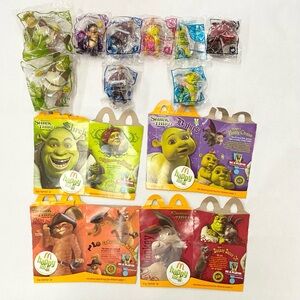 2007 McDonald’s Happy Meal Shrek the Third 9 Toys 4 Boxes